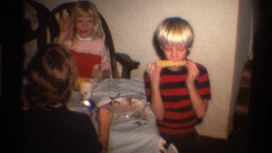 1975: Kids Eating Food Around a Table Florida