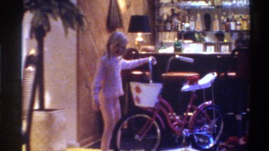 1975: a girl excited about her new bike FLORIDA