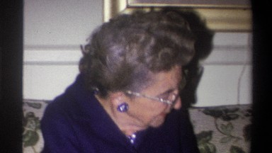1973: a grandmother enjoying time with grandchild NEW YORK