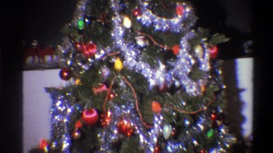 1973: celebrating the christmas day with a tall, beautiful, and sparkling