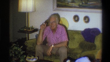 1973: man smoking inside a house NEW YORK