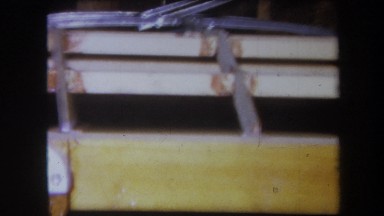 1964: wooden-metal system inside an apparatus. VOLMER YUCAIPA CALIFORNIA