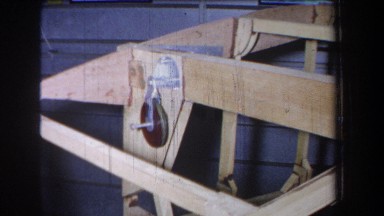 1965: Wooden Structure Under Construction in Garage, Volmer Yucaipa California