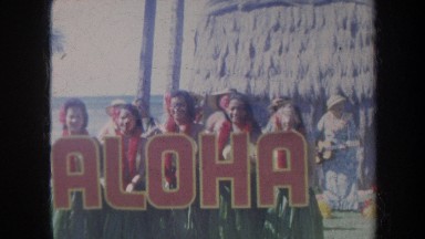 1967: christmas luau in hawaii HAWAII