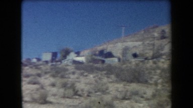 1958: Mountain Hilly Greenery People Walk Watch View Arizona