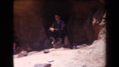 1958: People Sitting on a Mountain in Arizona