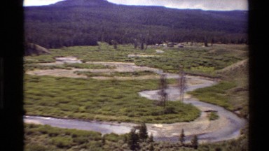 1980: Winding Mountain Road Through Forest in Western USA
