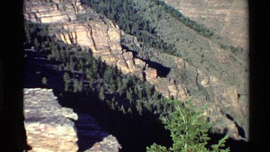1980: Enormous Bare Terraces on the Side of a Mountain Otherwise Full of Greenery