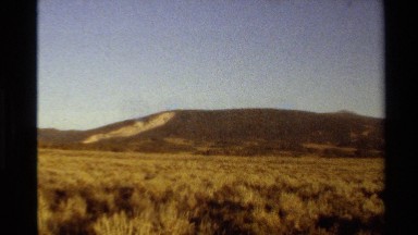 1980: Yellow Prairie Grass in Foreground with Hill in Background, Western USA