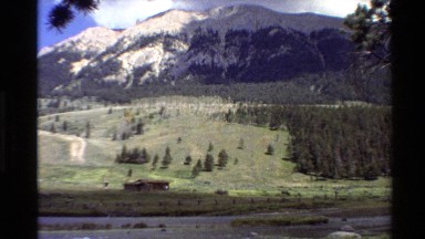 1980: gorgeous view of a mountain and clouds WESTERN USA