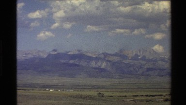 1980: a view of lofty mountains from afar WESTERN USA