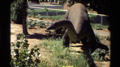 1980: brontosaurus statue WESTERN USA