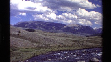 1980: beautiful landscape of mountains, clouds and glaciers. WESTERN USA