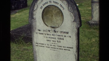 1981: Two Historic Headstones of Prominent Figures in a New Zealand Churchyard