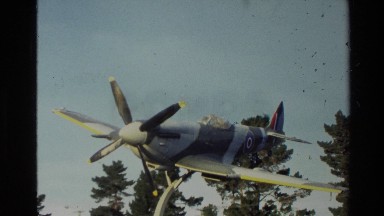 1982: a structure of an airplane outside. NEW ZEALAND