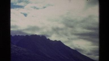 1982: cloudy day at the mountains NEW ZEALAND