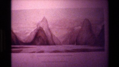 1982: a map tracing a river to the ocean and a picture of somewhere outside NEW