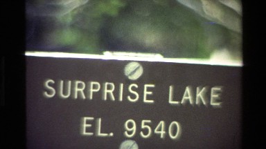 1980: surprise lake state park vintage archived footage GRAND TETON WYOMING