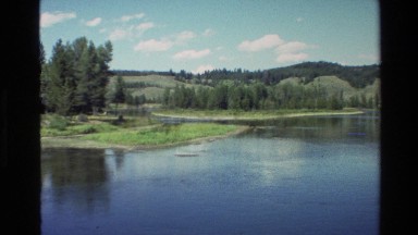1980: sighting of a beautiful lake. GRAND TETON WYOMING