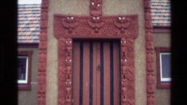 1982: Camera Pans to Top of Building to Show Off Unique Architectural Designs in New Zealand
