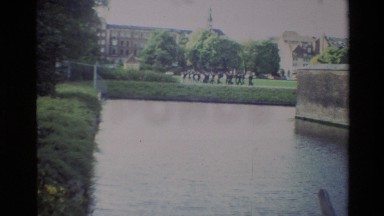 1982: Students Practice With Instruments Near Pond In Denmark