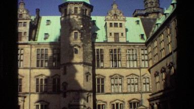 1982: Short Clip of Grand Danish Building with Green Roof and Many Windows