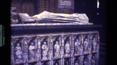 1982: Close-up of Virgin Mary Statue in Danish Cathedral