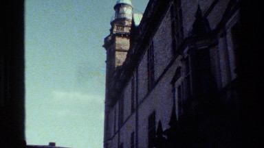 1982: view of the church from the alley. DENMARK