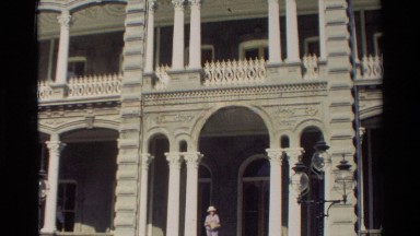 1981: A Three-Storied Historic Building Likely a Police Headquarters in Hawaii