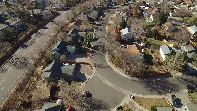 COLORADO, United States-2016: Overview of Houses and Trees