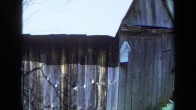 1971: old wooden farm shed inspected MAINE