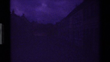 1983: focusing deep into a mansion and looking onto a door number DENMARK