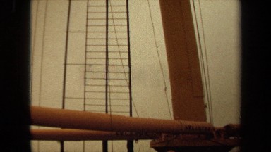 1971: crowd of people staring up at mast LONG BEACH CALIFORNIA