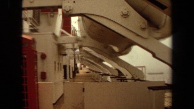 1971: telephone booths aboard a large ocean liner LONG BEACH CALIFORNIA