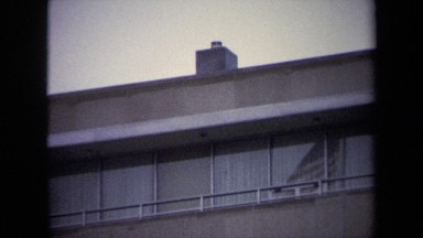 1970: the reflection of a u.s.a flag can be seen in a window WASHINGTON DC