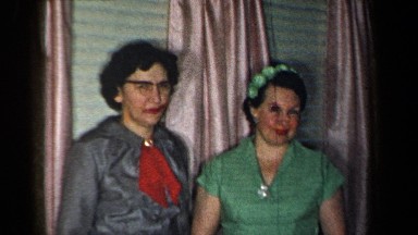 1959: Two Women Celebrating Happily in New York