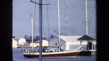 1970: boat pulling into harbor ANNAPOLIS