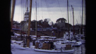 1970: A Huge Ship Halted on Sea Side in Annapolis