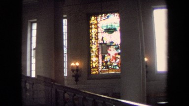 1970: Jesus Christ in a Church in Annapolis, Maryland, Looking Spiritual and Peaceful