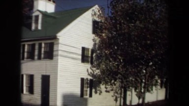 1970: Shot of a Large White Painted House in Annapolis