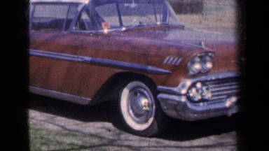 1959: Archival Footage of a Cadillac in New York