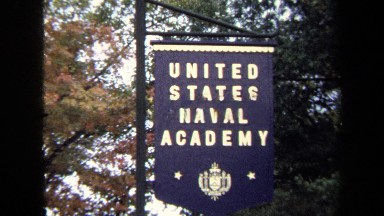 1970: Sign at United States Naval Academy Annapolis