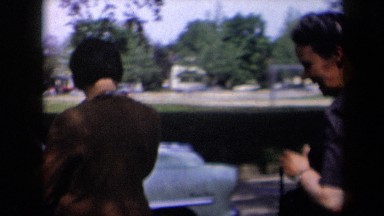 1958: Two Middle-Aged Ladies Strolling Together in New York