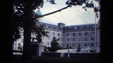 1970: A Large and Stately Four-Story Building on a Cloudy Day in Annapolis