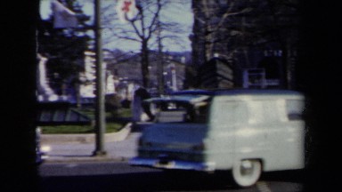 1959: Traffic in a Very Busy City New York