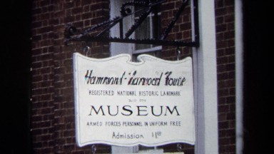 1970: Sign at Hammond Harwood House Museum Annapolis
