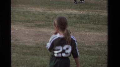 1981: Little Girl Playing on a Soccer Team in California