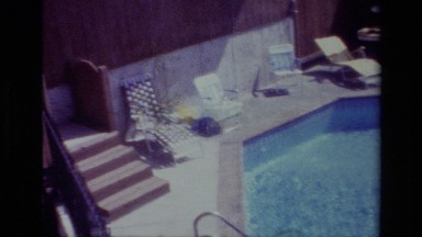 1977: pool in the rural village BIG BEAR CALIFORNIA