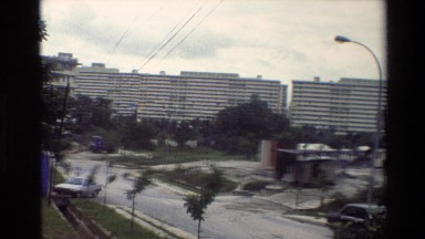 1984: Two Large Rectangular Buildings Sit Side by Side Thailand