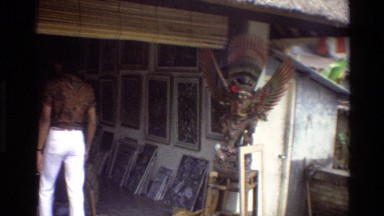 1984: a man enters an art studio in a garage